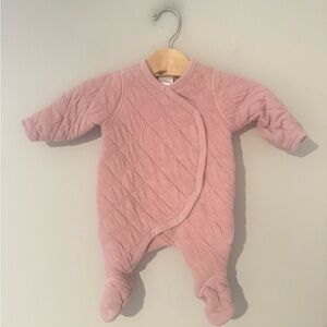 $18 ADD ON Hanna Andersson quilted footie‎ 0-3M Zara Mini Boden Janie and Jack